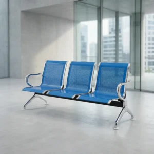 Blue Reception Waiting Bench